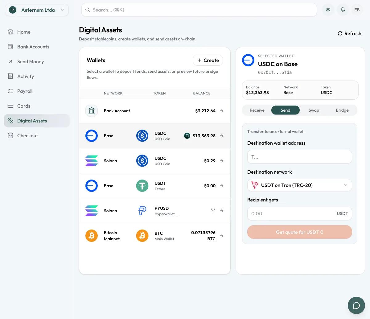 Bank rails meet stablecoins